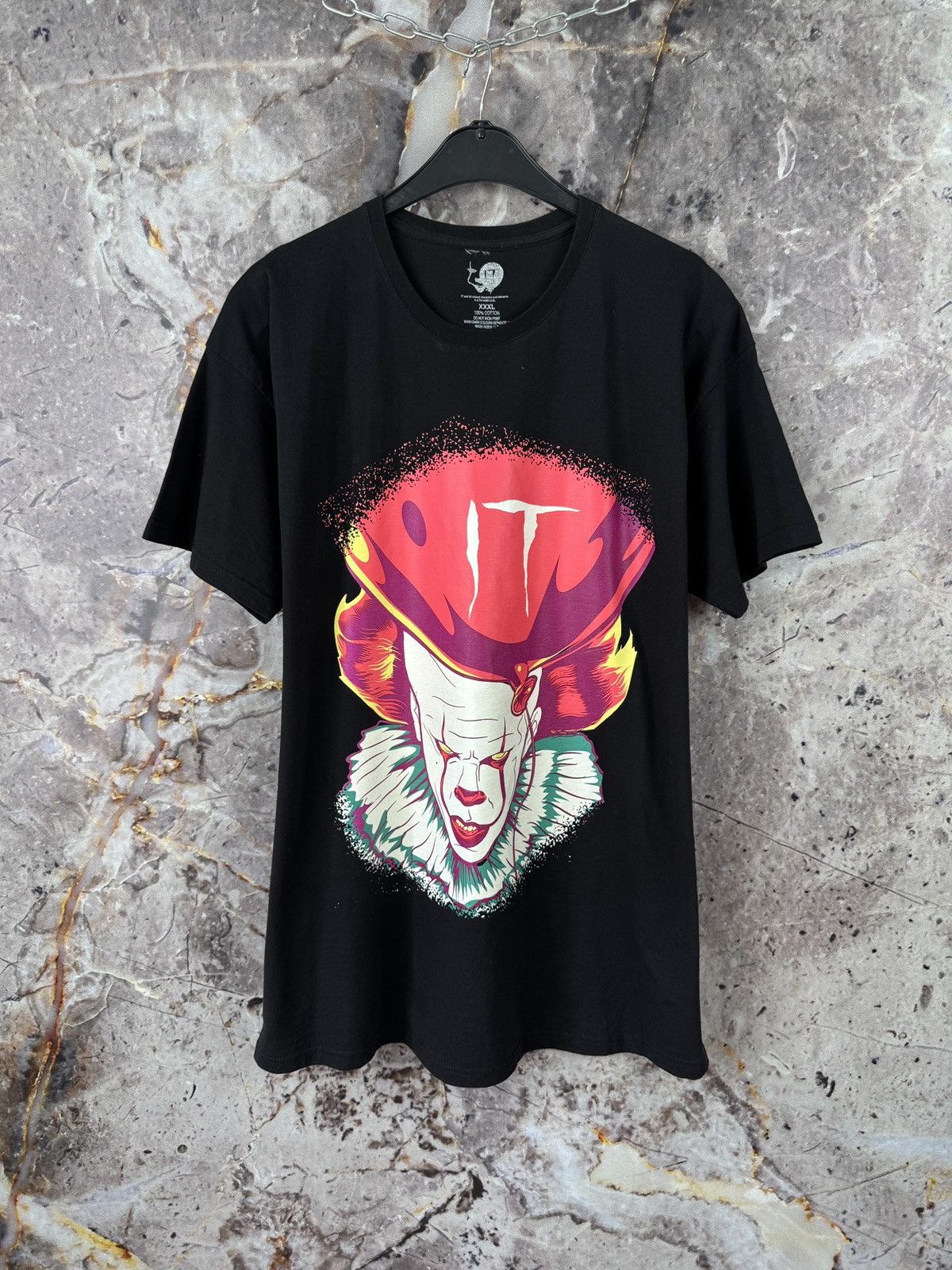 Expert Horror Men’s IT Pennywise Graphic T-Shirt – Horror Movie Fan Tee Size US XXL / EU 58 / 5 - 1 Thumbnail