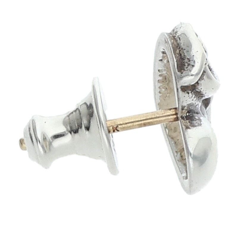 Chrome Hearts Chrome Hearts Heart Stud Silver Earring Size ONE SIZE - 4 Thumbnail