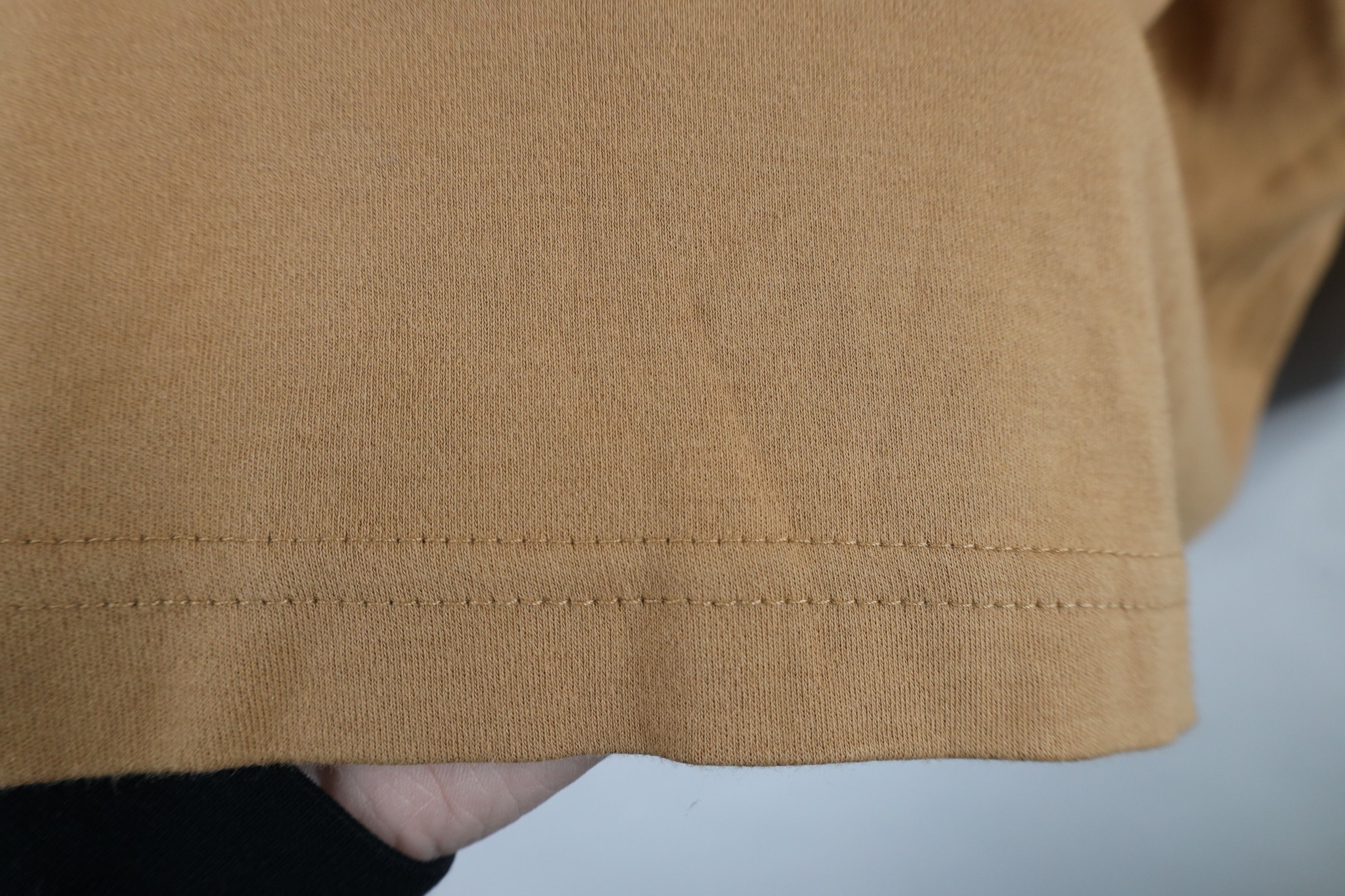 Vintage Vintage 90s Streetwear Blank Turtleneck T-Shirt Wheat Brown Size US M / EU 48-50 / 2 - 4 Thumbnail
