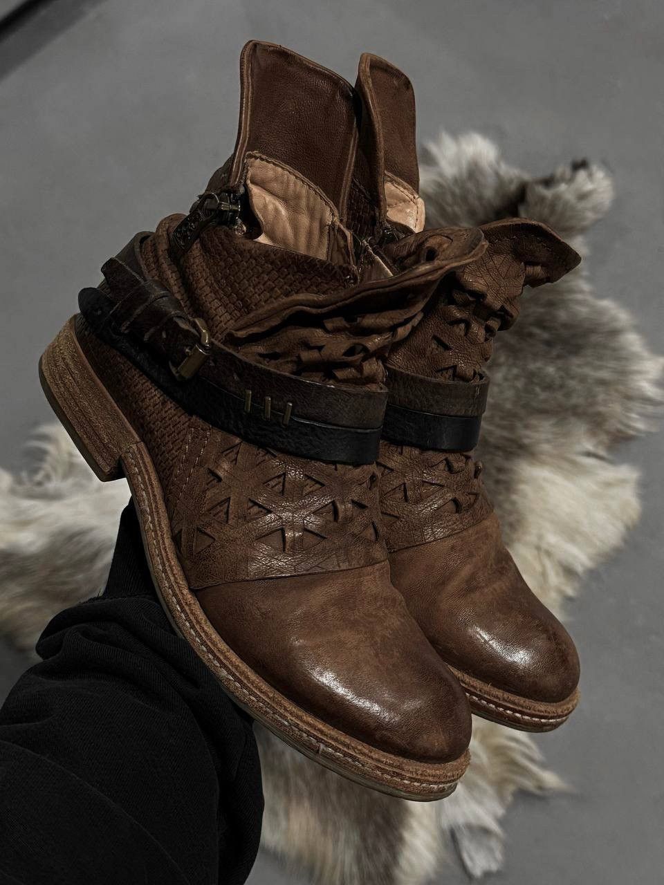 A.S.98 A.s 98 Avangard Indie Sleaze Leather Boots Size US 6.5 / IT 36.5 - 1 Thumbnail