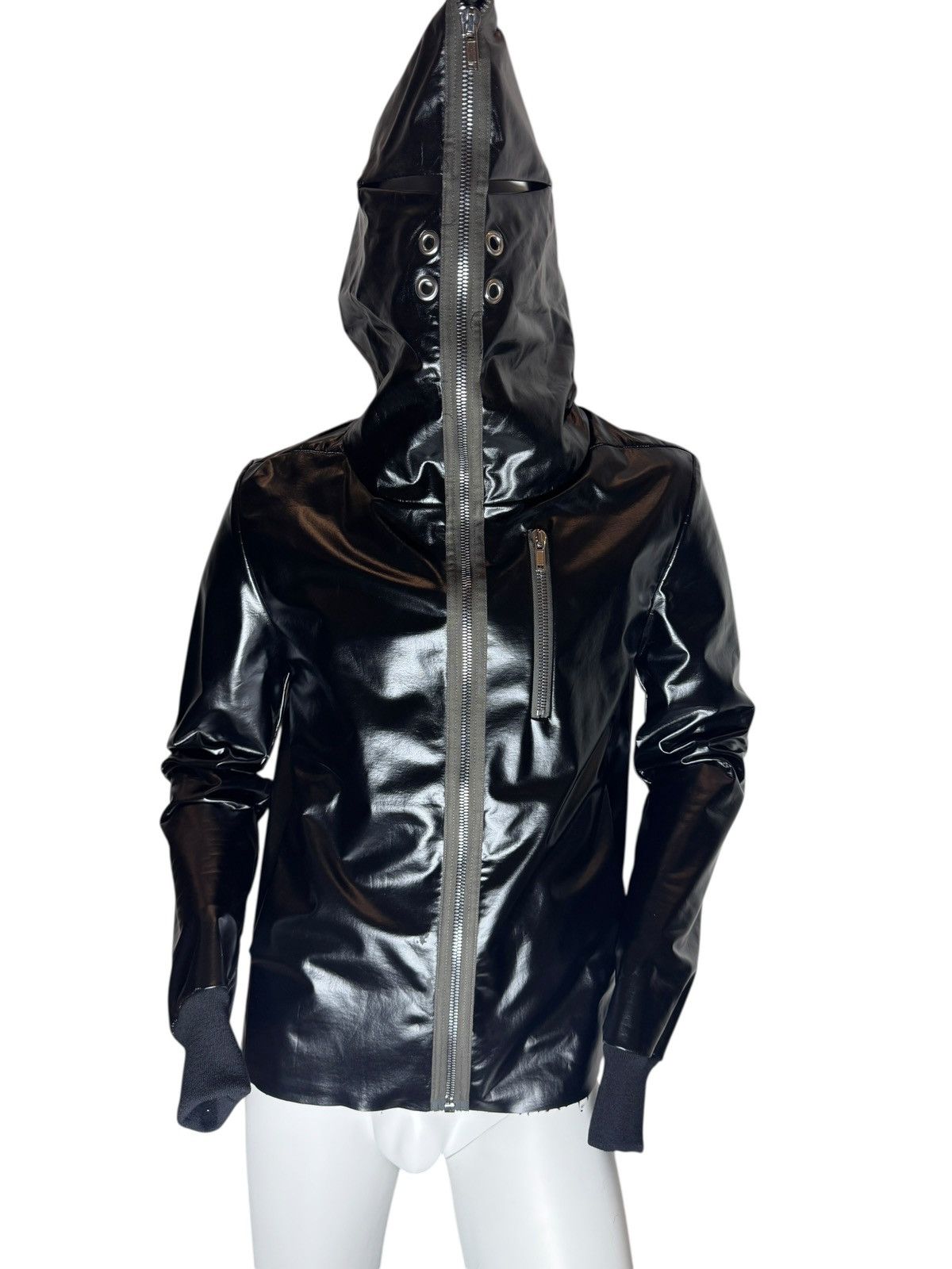 Rick Owens Rick Owens SS18 “Dirt” Coated Cotton Hooded Jacket Size US S / EU 44-46 / 1 - 3 Thumbnail