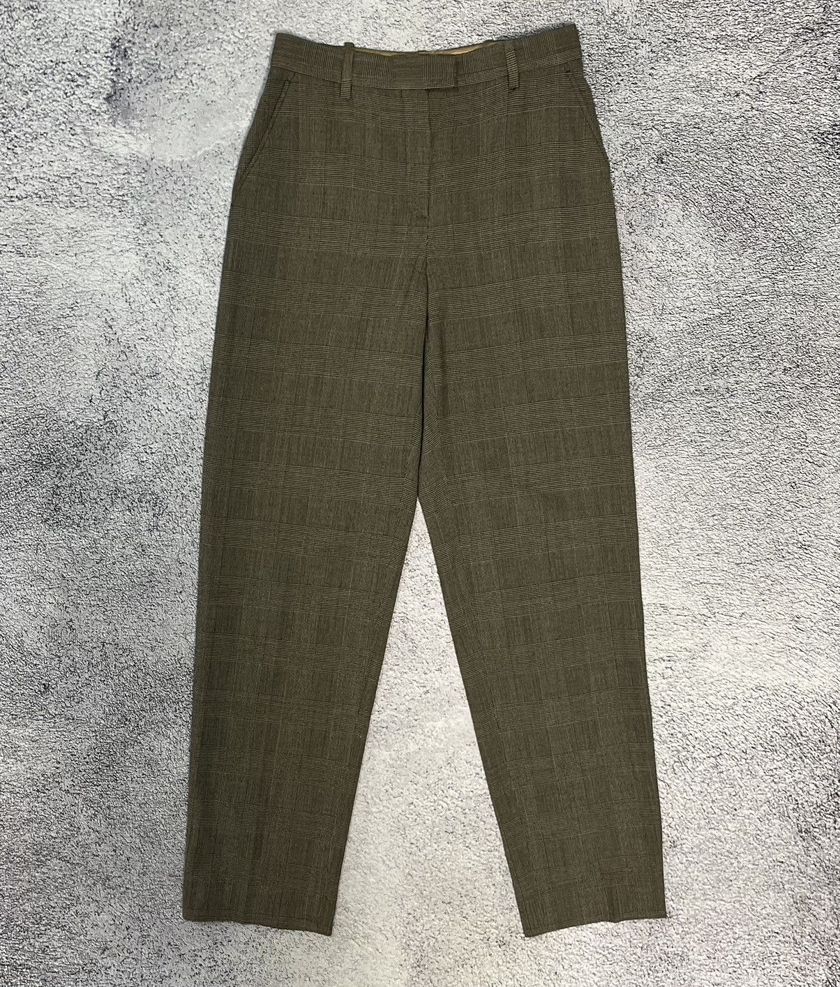Armani Collezioni Armani Collezioni Plaid Wool Dress Pants Check Trousers Size 30" / US 8 / IT 44 - 1 Thumbnail