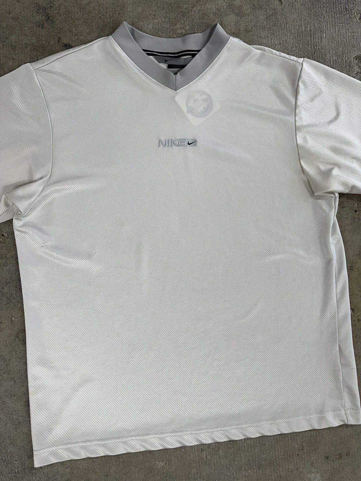 Nike × Vintage Crazy Y2K Nike Mid Logo Mesh Soccer Jersey Size US M / EU 48-50 / 2 - 3 Thumbnail