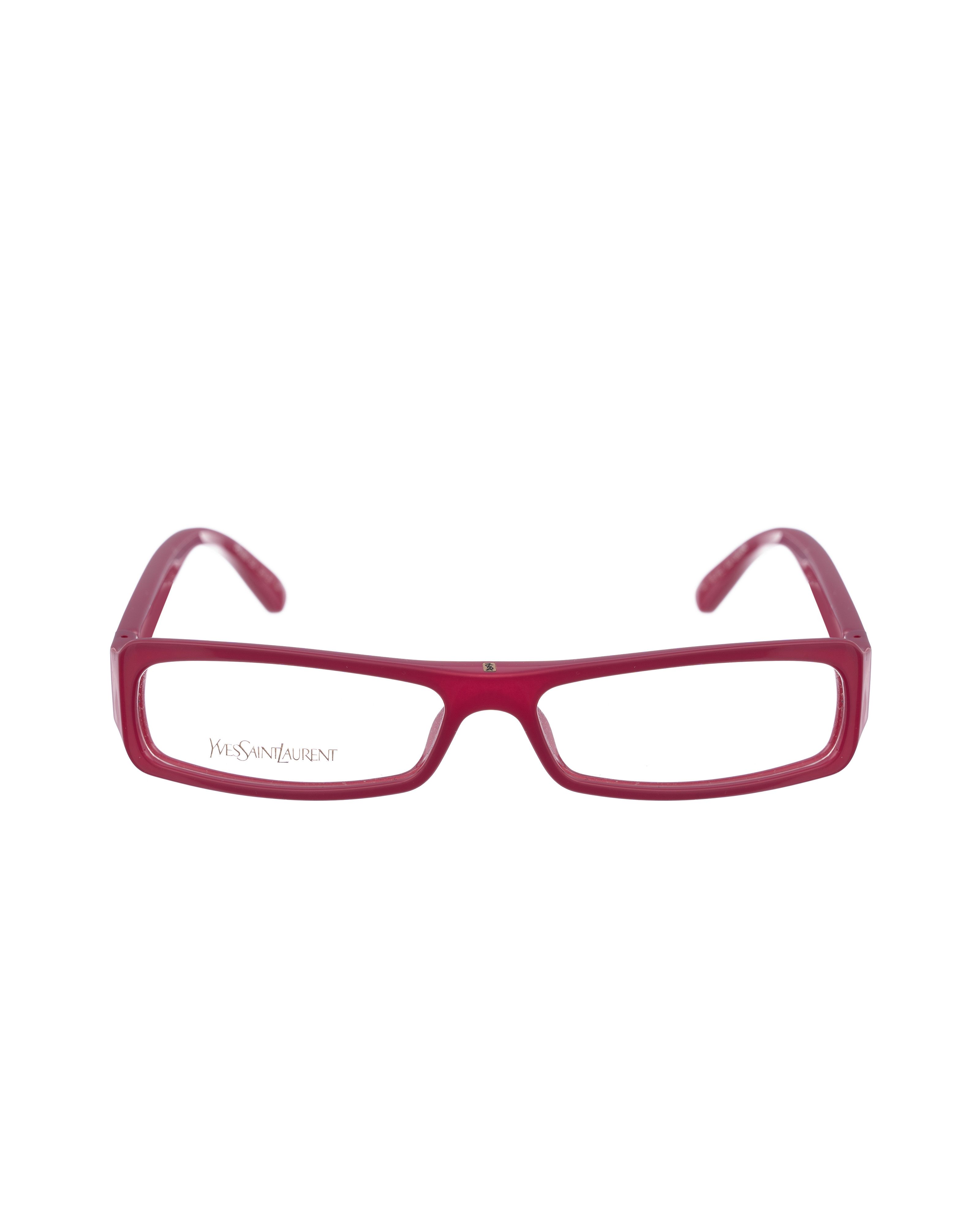 Saint Laurent Paris Yves Saint Laurent 00s Fuchsia Purple Plastic Glasses Size ONE SIZE - 2 Thumbnail