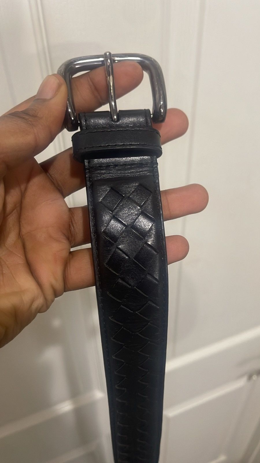 Bottega Veneta Bottega Venetta Woven Classic Style Belt Size 46 - 1 Thumbnail