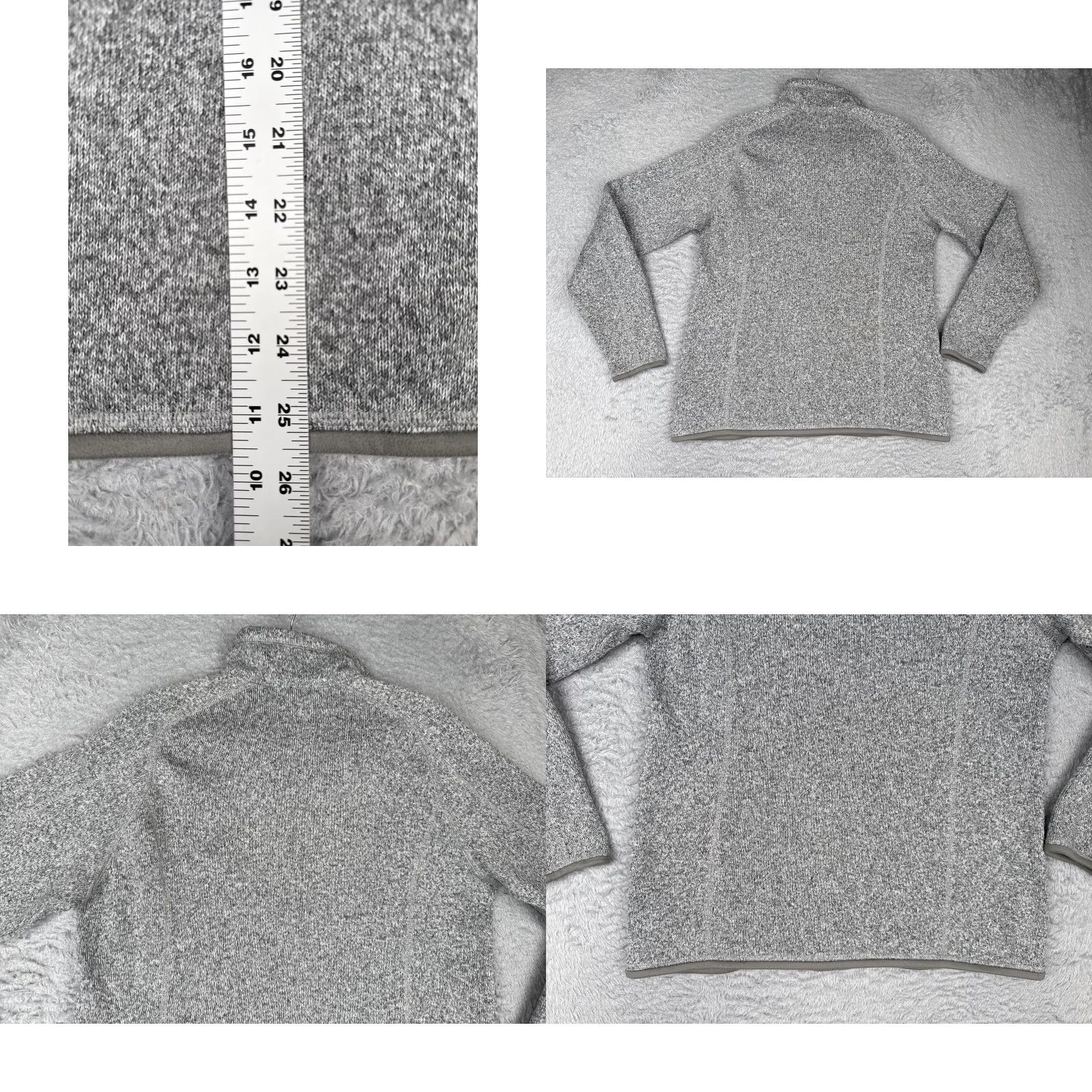 Patagonia Patagonia Better Sweater 1/4 Zip Sweater Womens Large Gray Fleece Pullover STAIN Size L / US 10 / IT 46 - 9 Thumbnail