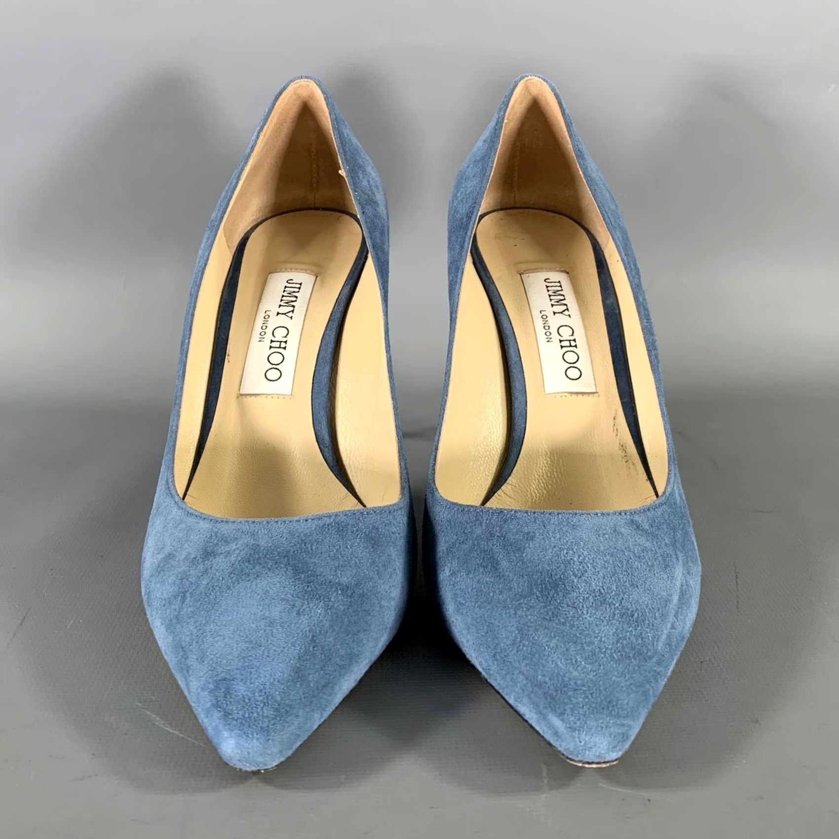 Jimmy Choo JIMMY CHOO Blue Suede Pumps Size 9 Womens J0001474039 Size US 9 / IT 39 - 4 Thumbnail