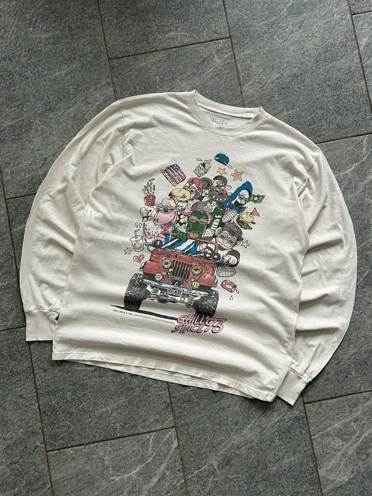 Japanese Brand Vintage 1993 Chill Since Racing Boat Sweatshirt longsleeve Size US M / EU 48-50 / 2 - 1 Thumbnail