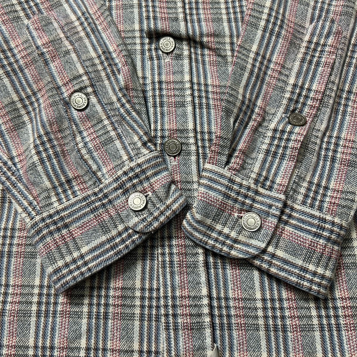 Polo Ralph Lauren × RRL Ralph Lauren × Vintage Vintage 80's Ralph Lauren cotton woven plaid flannel shirt Size US M / EU 48-50 / 2 - 8 Thumbnail