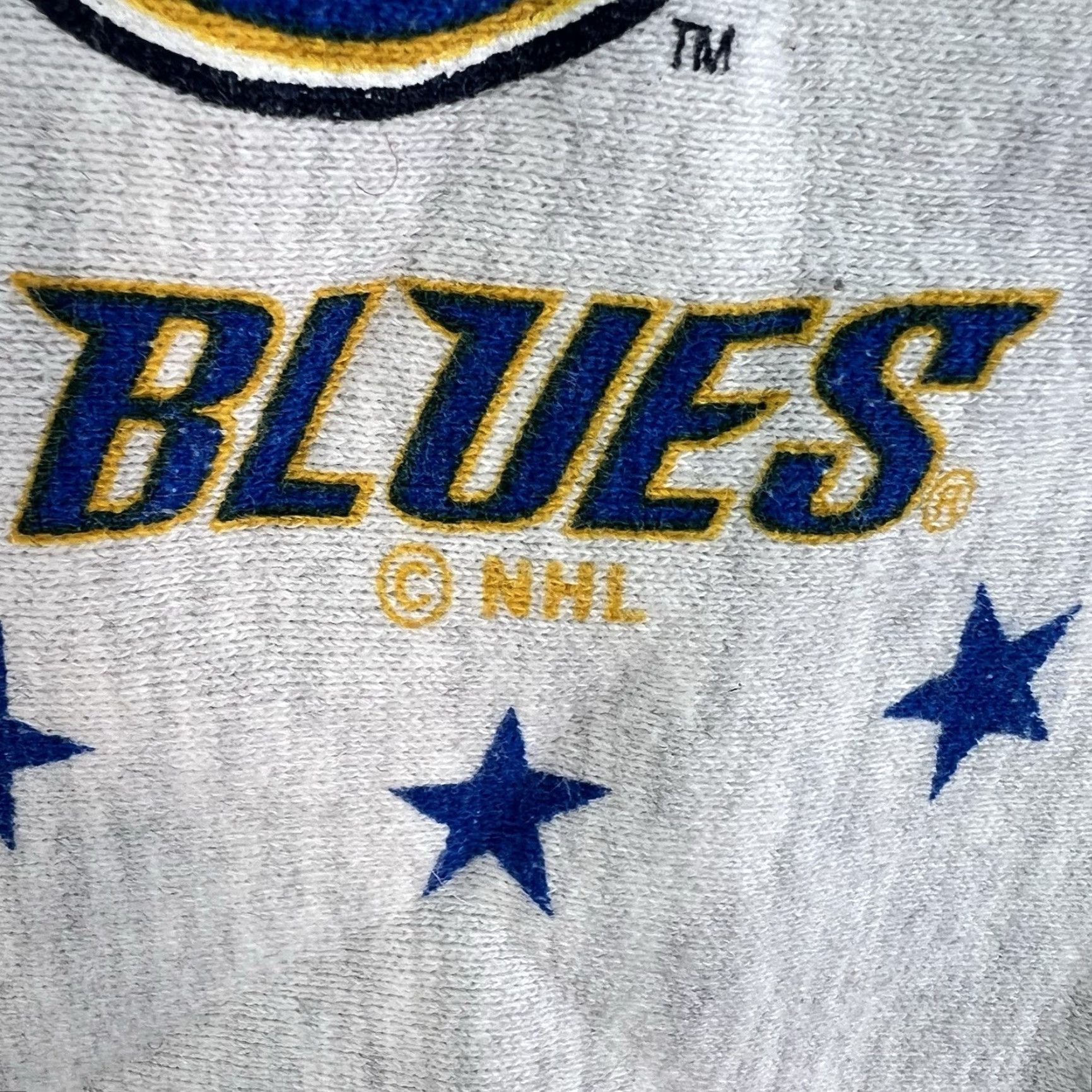 NHL St Louis Blues NHL Hockey Sweatshirt Womens M Gray - Hooded, Pullover, Fleece, Logo, Cotton-Poly Blend, Winter Fall Sports Retro - Womens Size M Size M / US 6-8 / IT 42-44 - 3 Thumbnail