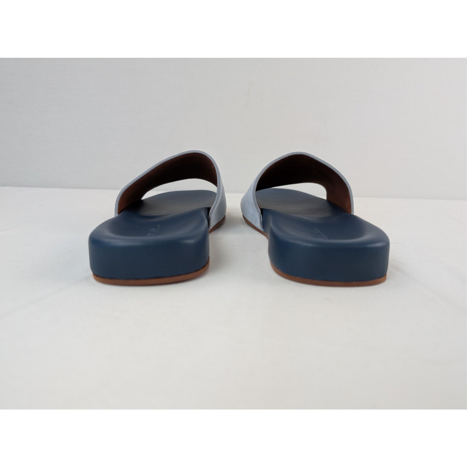 Loro Piana o1rshd1 Sea-Slide Walk Suede Slipper Sandal in Aqua Sea Size US 10 / EU 43 - 11 Thumbnail