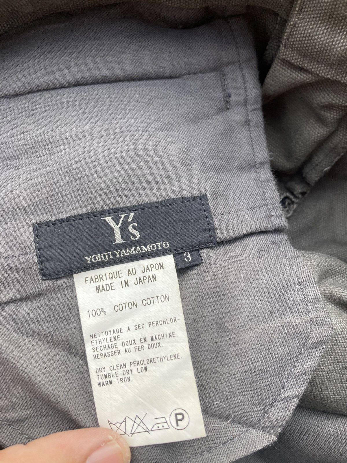 Yohji Yamamoto Y's Yohji Yamamoto Green/Grey Khaki Pockets Casual Pants Size US 31 - 8 Thumbnail