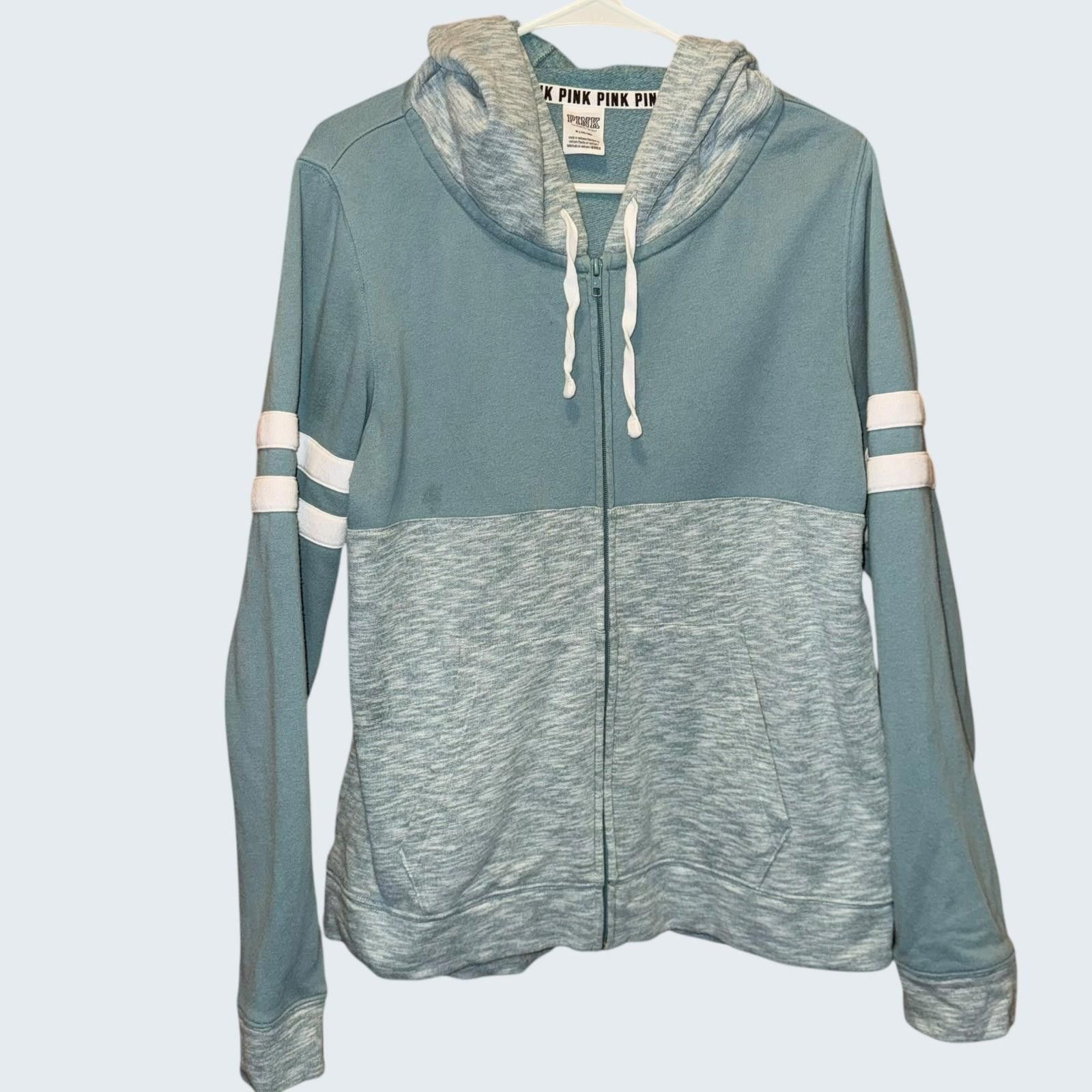 Other Victoria's Secret PINK Full Zip Hoodie Teal Womens M Size M / US 6-8 / IT 42-44 - 1 Thumbnail