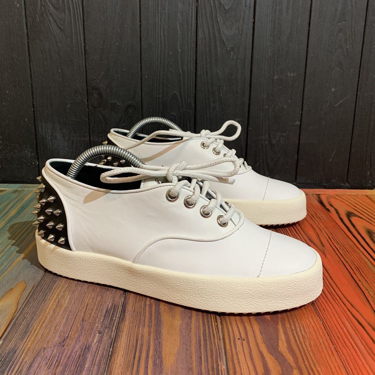 Giuseppe Zanotti Leather White Sneakers