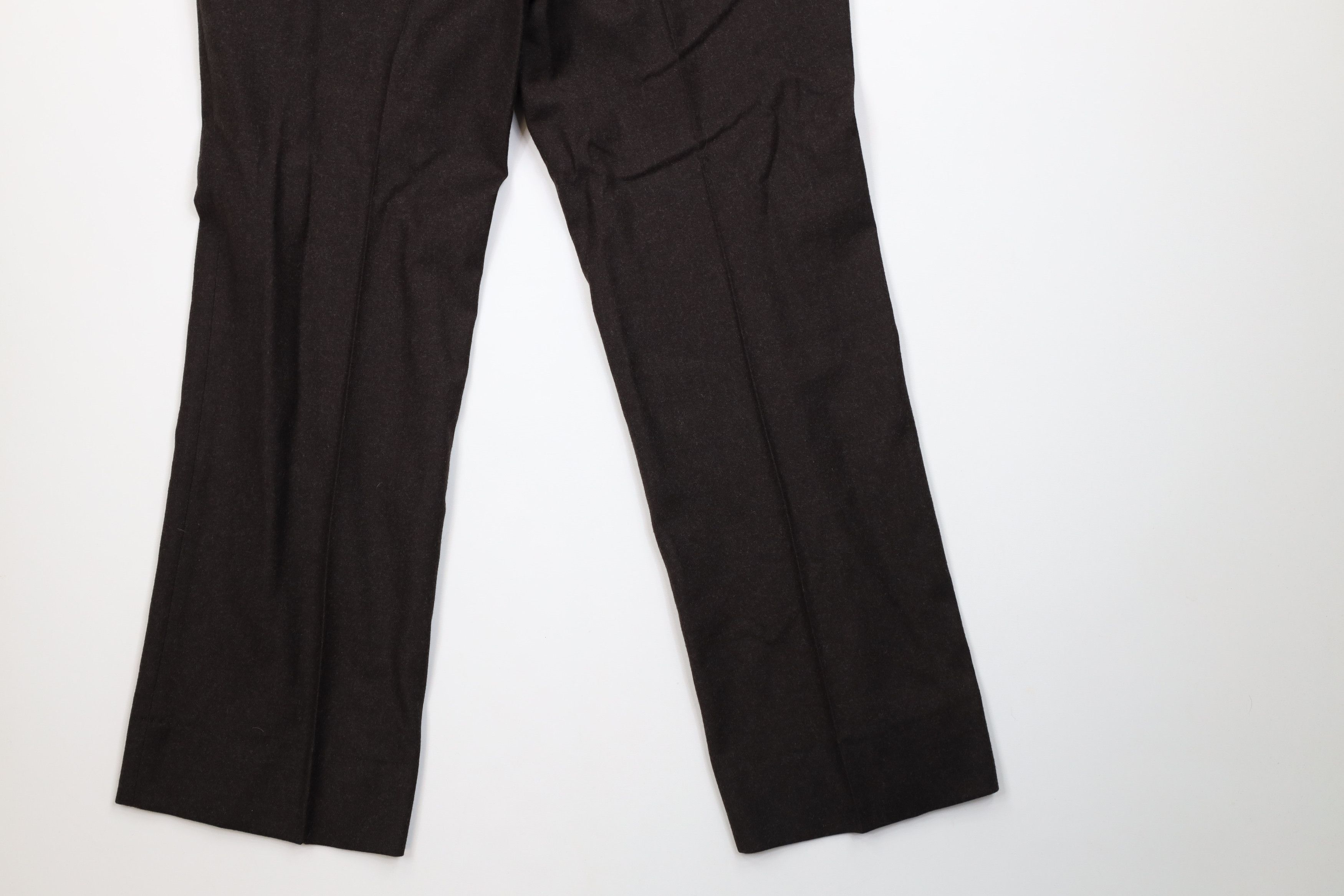 Vintage Vintage 60s Streetwear Flared Wide Leg Chino Pants Brown USA Size US 36 / EU 52 - 13 Thumbnail