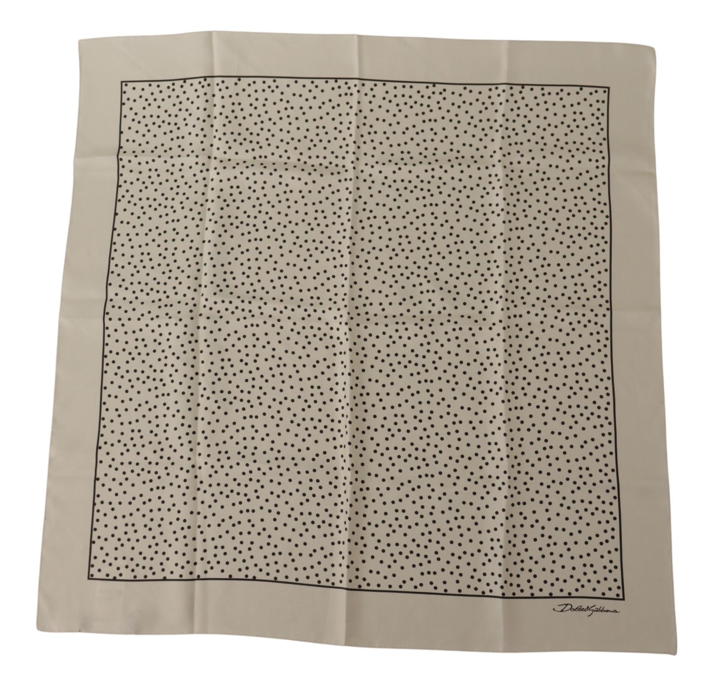 Dolce & Gabbana Elegant Silk Polka Dot Men's Men's Scarf Size ONE SIZE - 1 Thumbnail