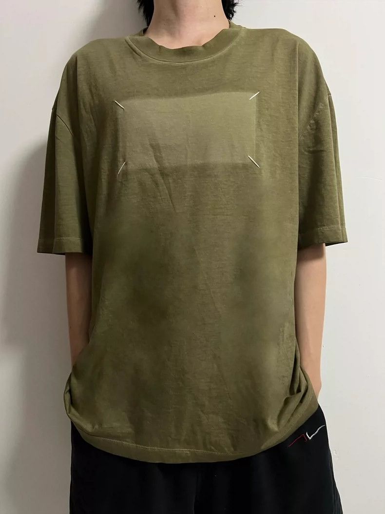 Maison Margiela Maison Margiela Outer stitching four-corner printed T-shir Size US S / EU 44-46 / 1 - 6 Thumbnail