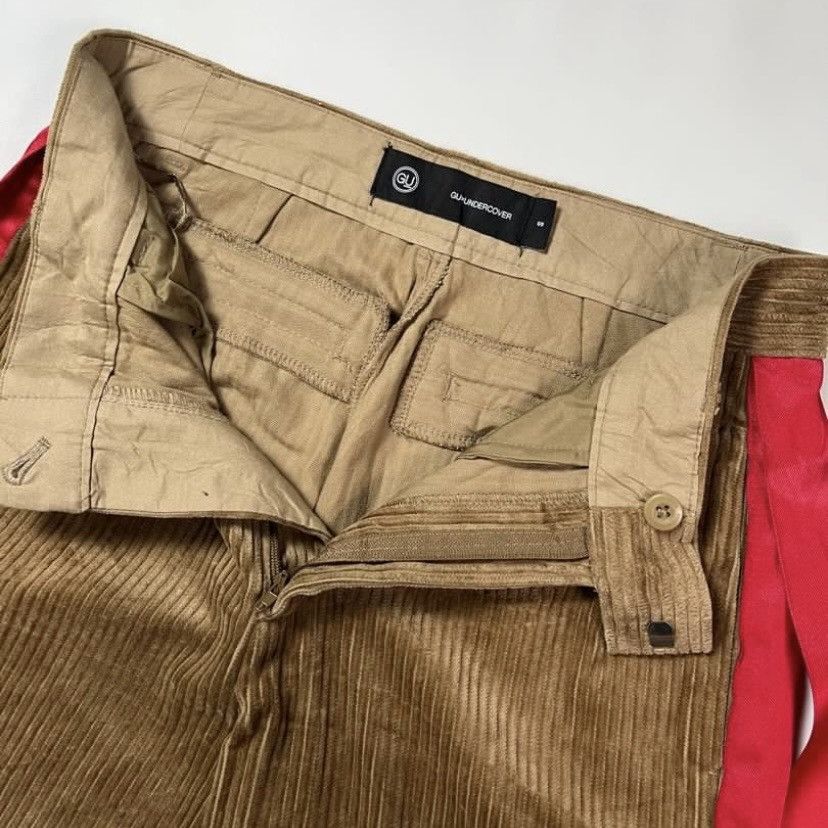 GU × Japanese Brand × Undercover GU x Undercover Women's Ribbon Bow Corduroy Wide Trousers Size US 26 / EU 42 - 3 Thumbnail