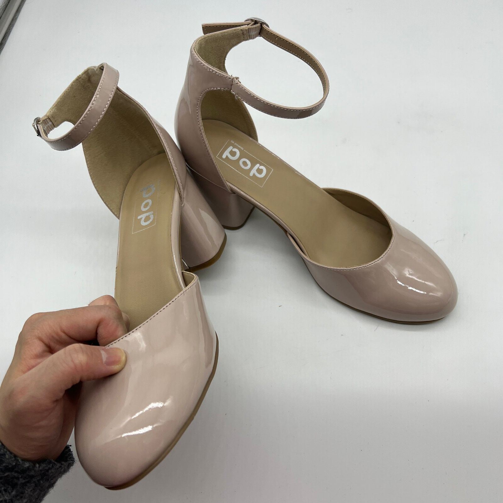 Other Pop Womens Gal Block Heel Nude Pumps Size 11M Size US 11 / IT 41 - 10 Thumbnail