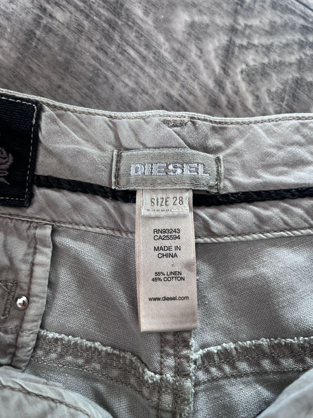 Diesel Y2K Vintage Diesel Aviation Linen Pants Size 28 Size 28" / US 6 / IT 42 - 8 Thumbnail