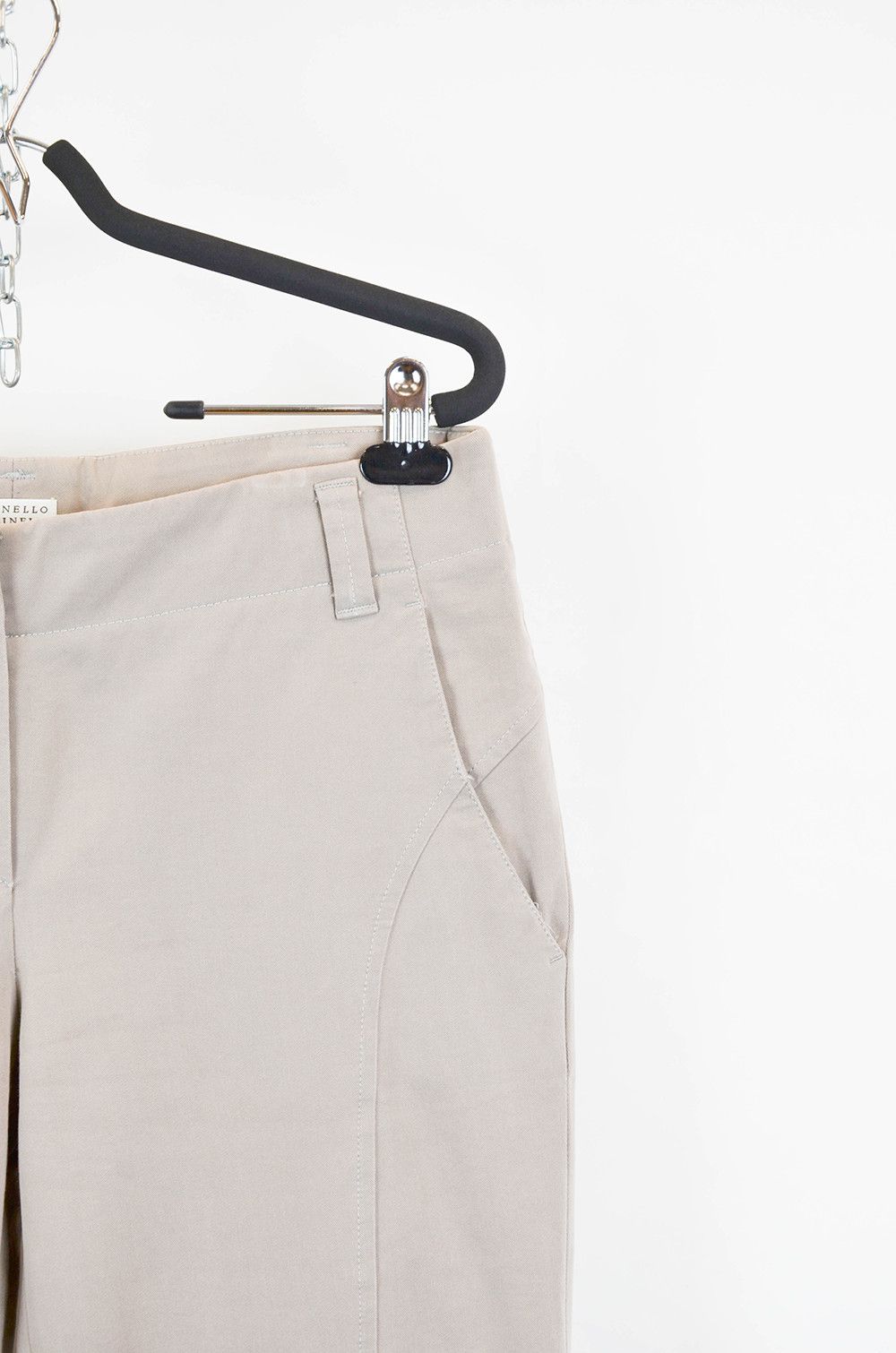 Brunello Cucinelli BRUNELLO CUCINELLI Beige Pants - 42 Size 28" / US 6 / IT 42 - 4 Thumbnail