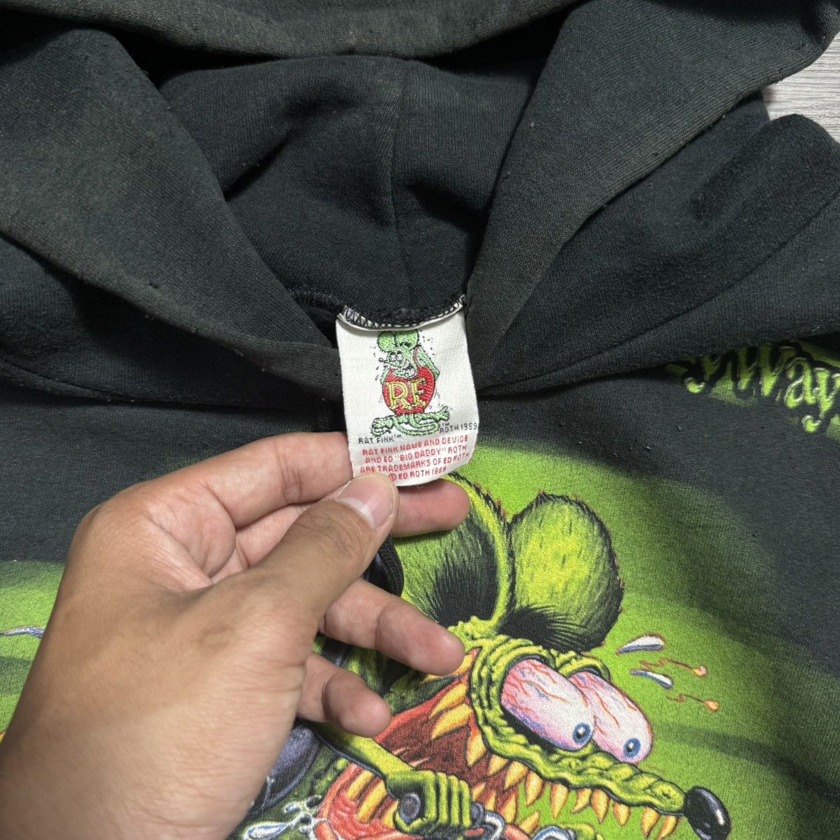 Vintage 90s Ratfink Hoodie Size US M / EU 48-50 / 2 - 4 Thumbnail