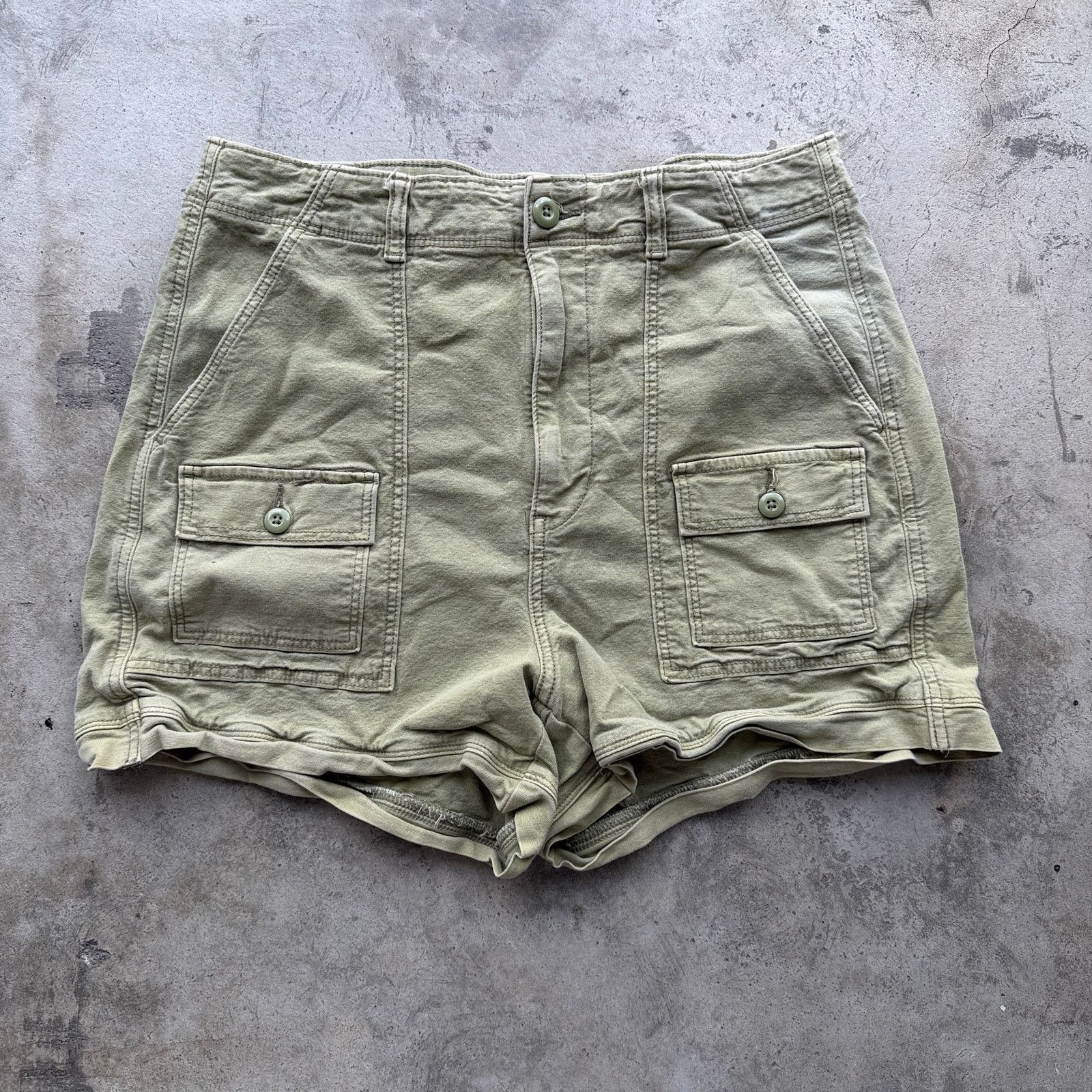 American Eagle Outfitters Vintage Y2K American Eagle Canvas Cargo Shorts Women’s 12 Size 34" / US 12 / IT 48 - 1 Thumbnail