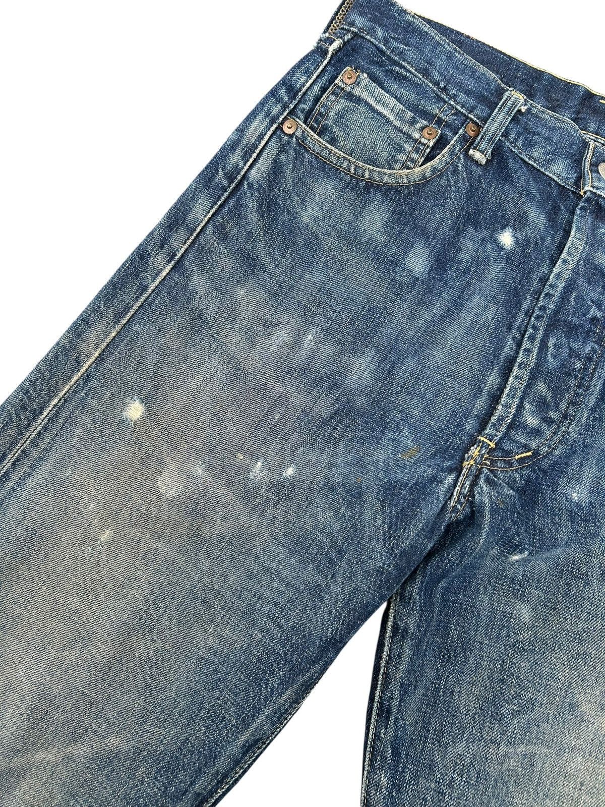 Kapital Vintage Levis big E Selvedge Distressed Denim Jeans Size US 30 / EU 46 - 3 Thumbnail