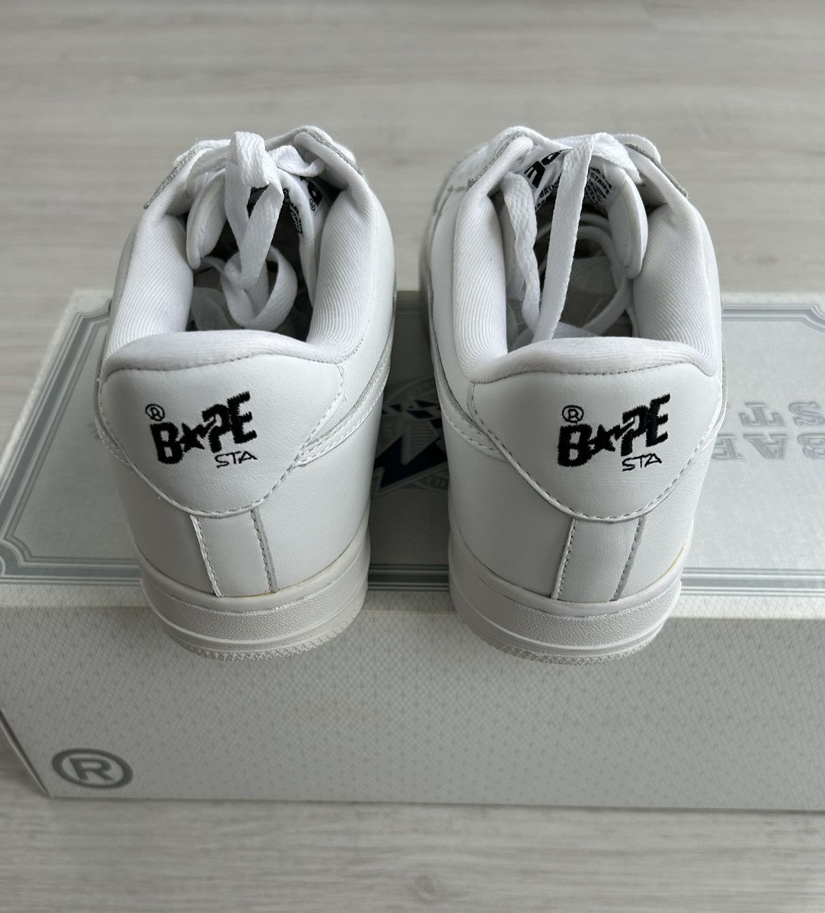 Bape RARE OG 2007 A BATHING APE WHITE BAPESTA Size US 9.5 / EU 42-43 - 5 Thumbnail