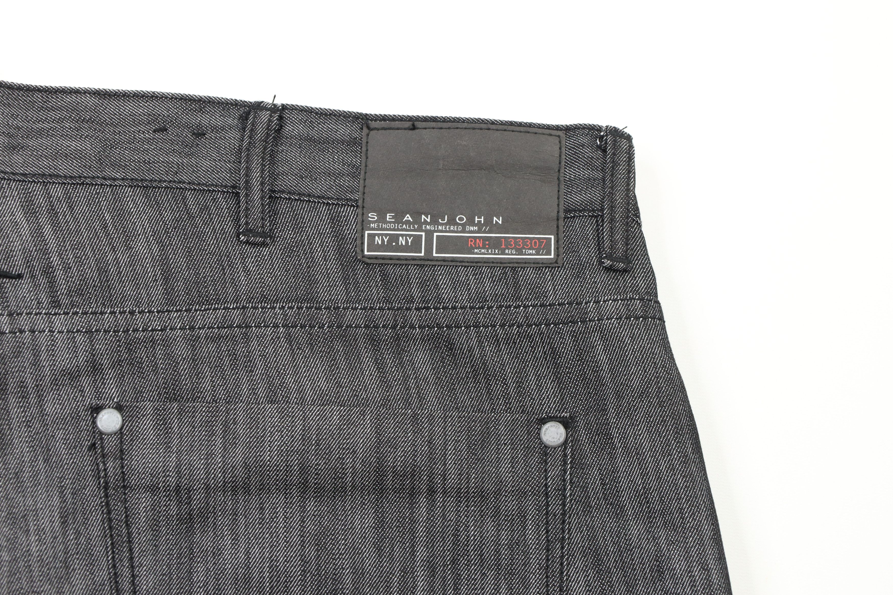 Sean John × Vintage Vintage Sean John Fit Hip Hop Denim Jean Shorts Jorts Black Size US 44 / EU 60 - 11 Thumbnail