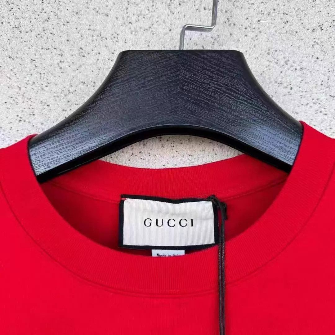 Gucci Gucci Red Flag Print Short Sleeve T-shirt OS/XS Size US XS / EU 42 / 0 - 2 Thumbnail