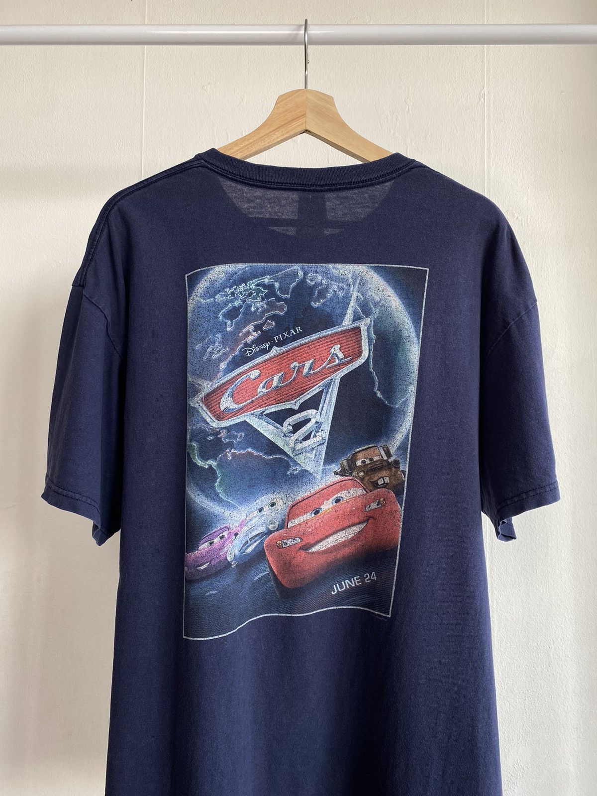 Disney × Vintage Vintage Cars 2 promo movie Disney tee Size US XL / EU 56 / 4 - 2 Thumbnail