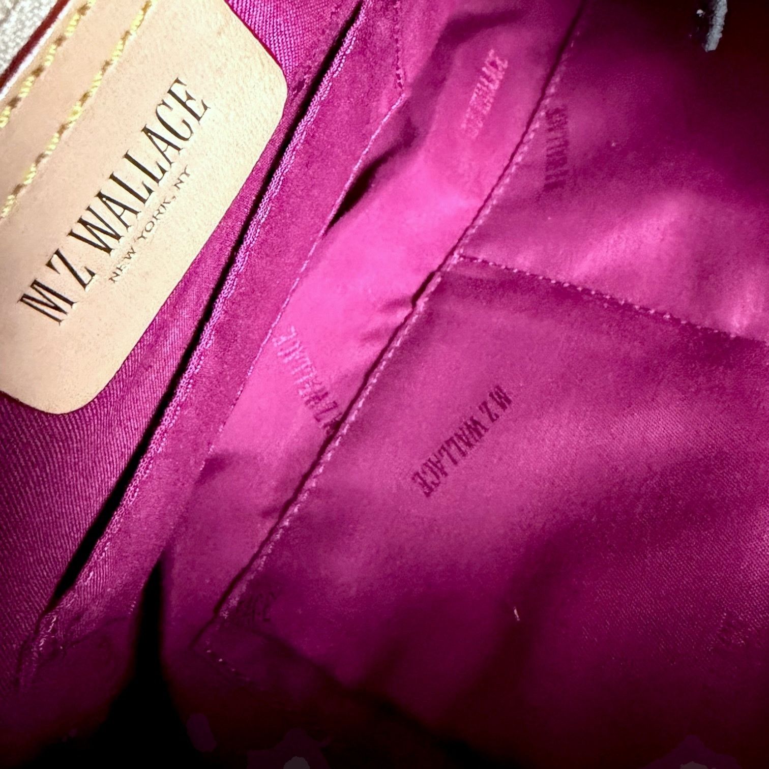 Other MZ Wallace Jane Gray with Pink Lining Handbag - $295 retail Size ONE SIZE - 14 Thumbnail