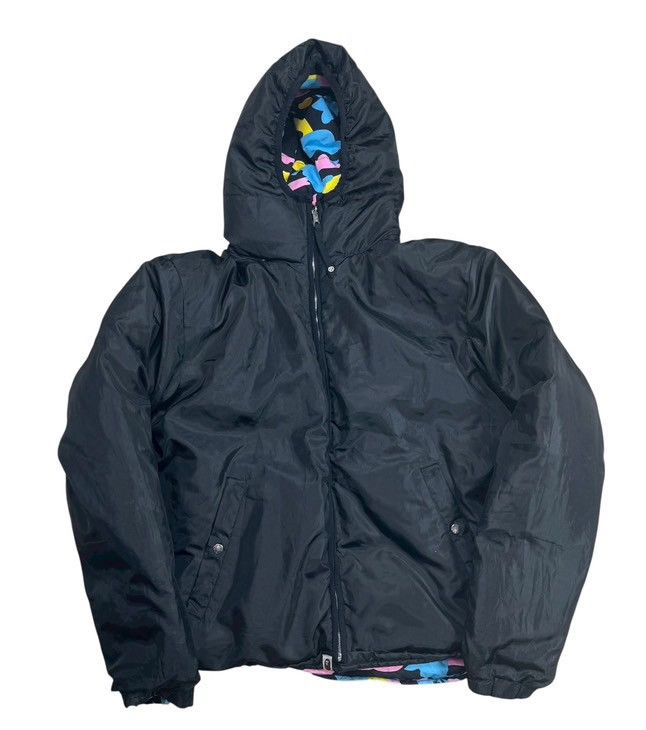 Bape BAPE cotton candy reversible black Puffer down jacket Size US L / EU 52-54 / 3 - 3 Thumbnail