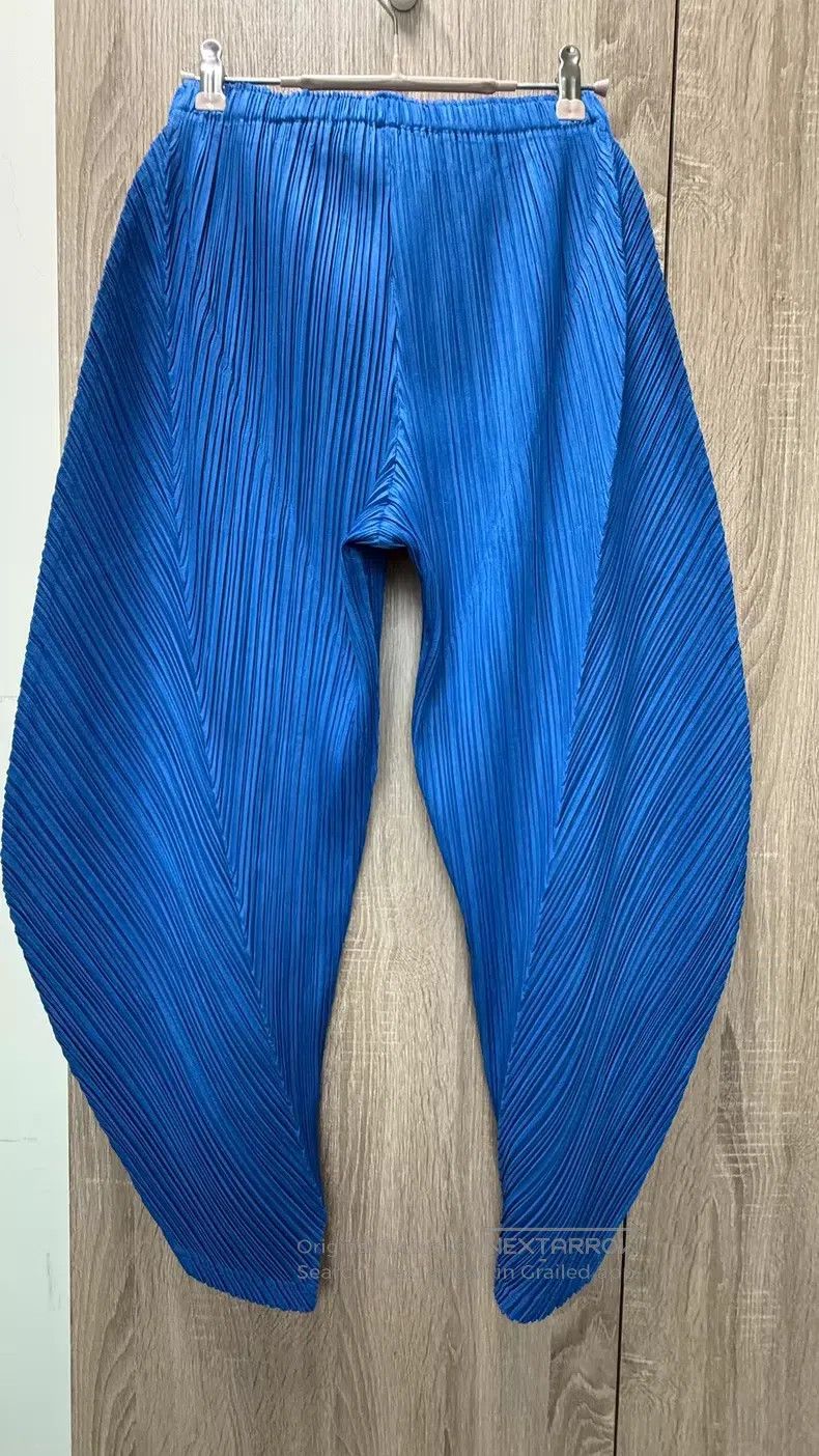 Issey Miyake Issey Miyake size:3 Irregular Pants Blue Size 23" - 2 Thumbnail