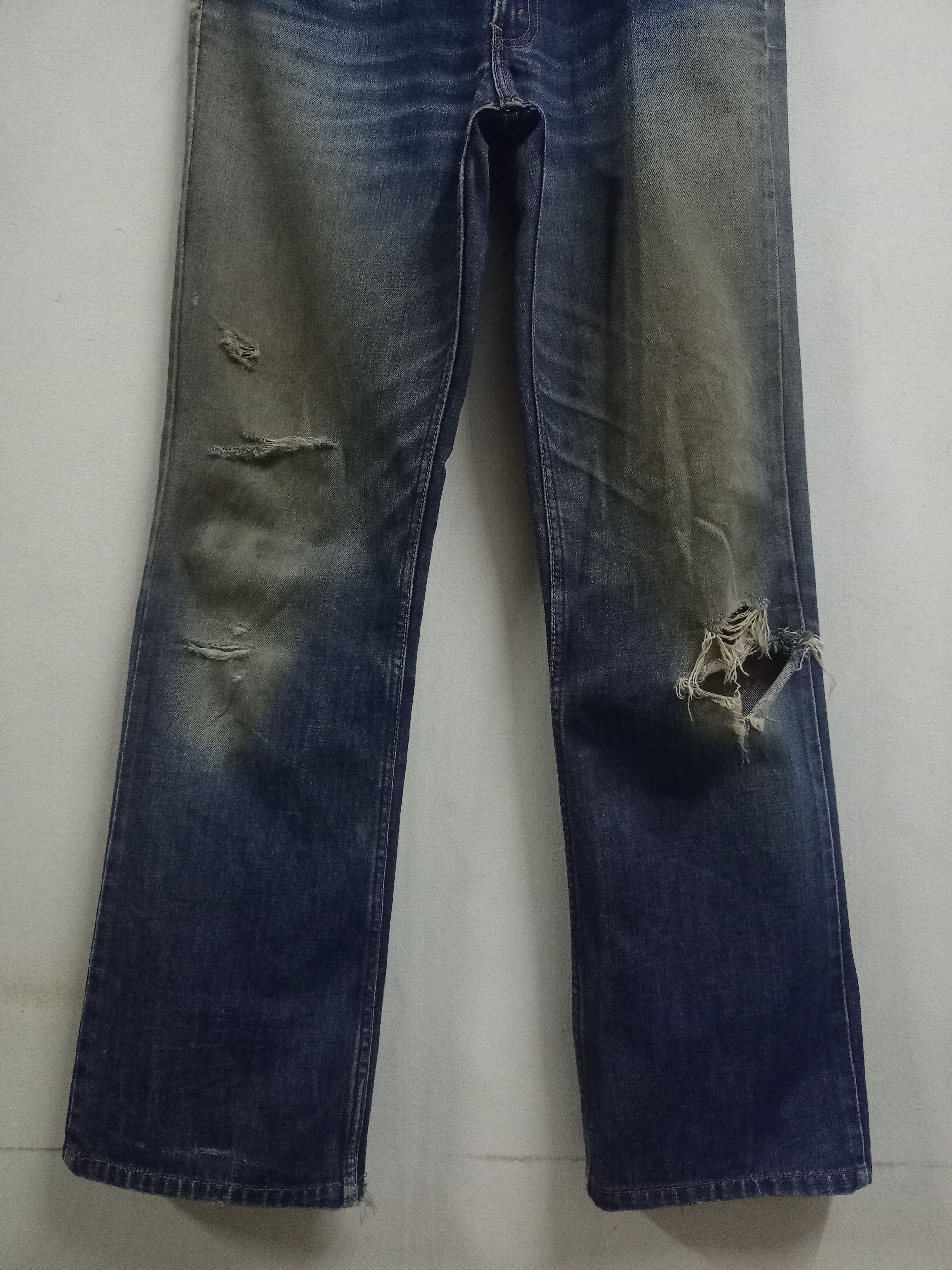 Levi's × Levi's Vintage Clothing Vintage 90s Levis 517 Mudwash Distressed Flare Jeans 31x31 Size US 31 - 6 Thumbnail