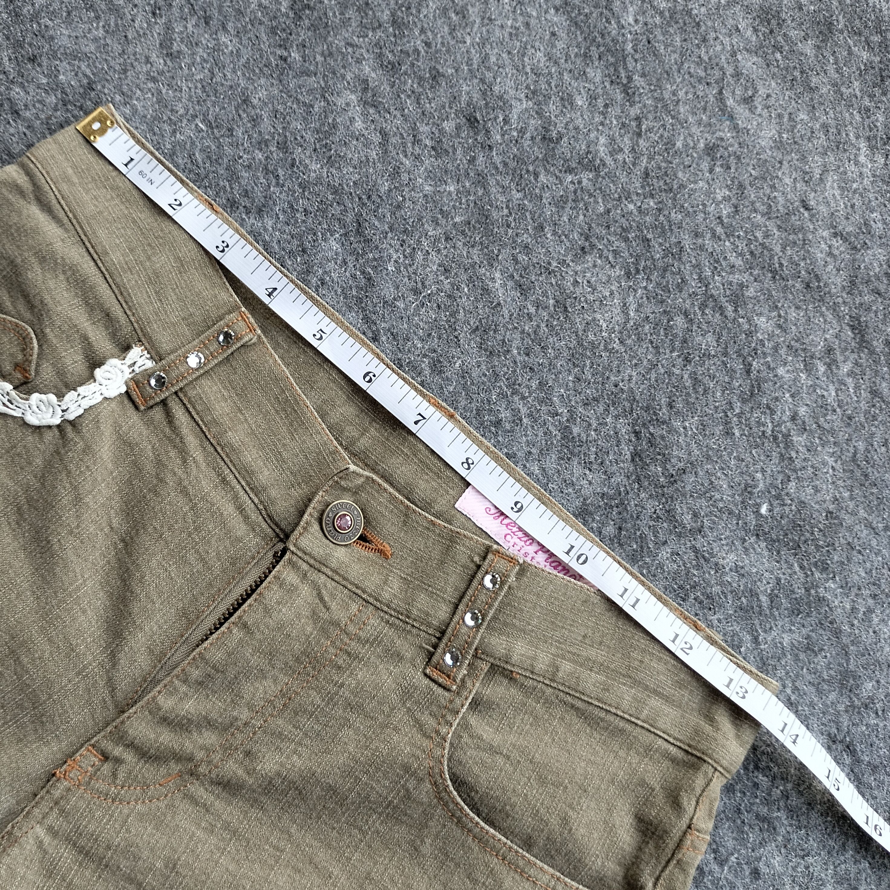 Hysteric Glamour 00s Mezzo Piano brocade rhinestone flarw jeans Size 27" / US 4 / IT 40 - 12 Thumbnail