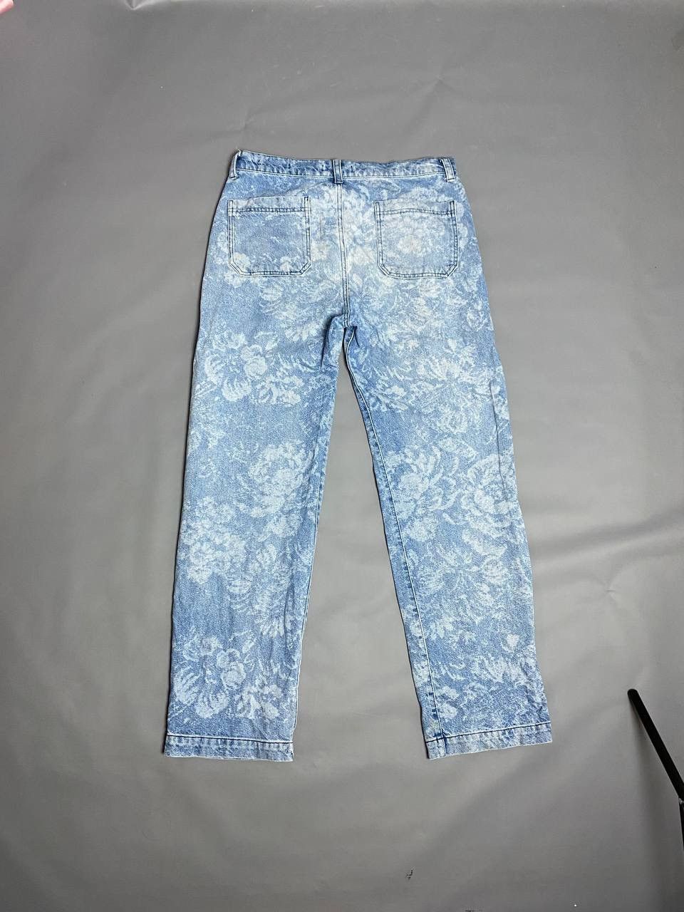 Jaded London Jaded London Mens Floral Jeans W34 Skate Fit Blue Wide Leg Size 34" / US 12 / IT 48 - 2 Thumbnail