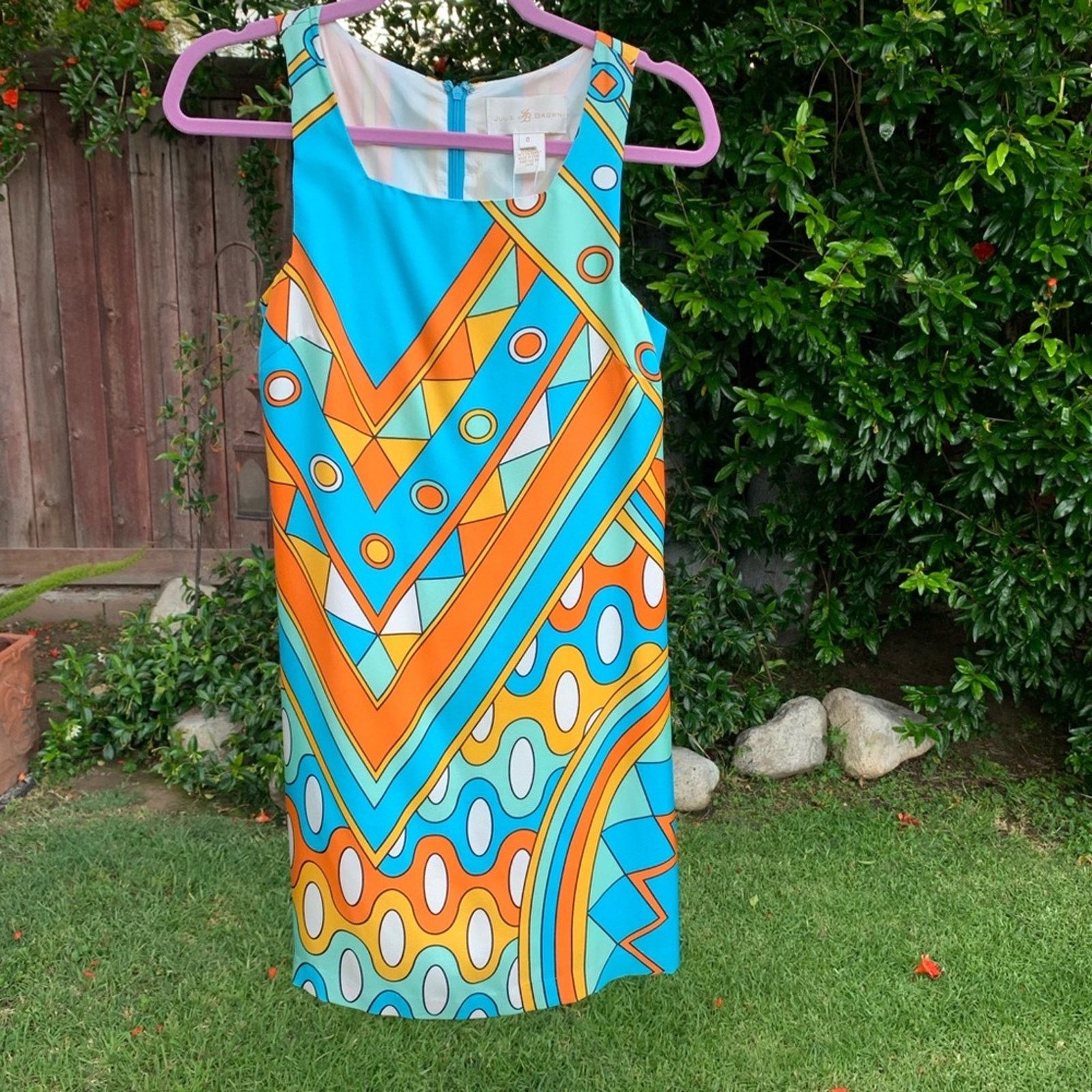 Other NWT JULIE BROWN MOD PSYCHEDELIC PRINT DRESS 0 Size XS / US 0-2 / IT 36-38 - 2 Thumbnail