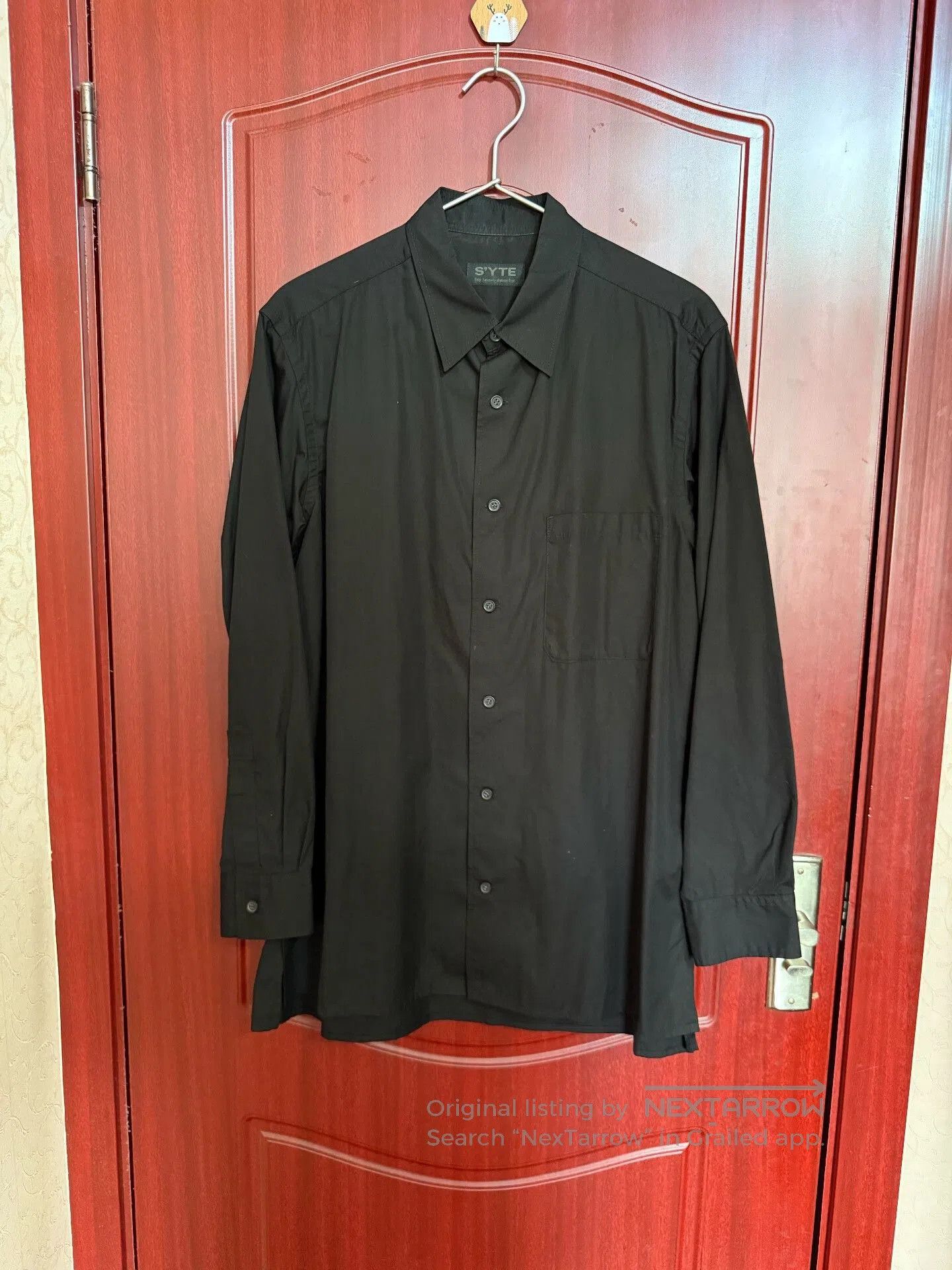 Yohji Yamamoto Yohji Yamamoto Black Cotton Shirt. Size US L / EU 52-54 / 3 - 6 Thumbnail