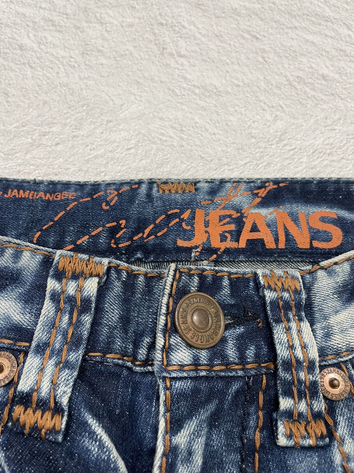 Hysteric Glamour 2000s Vintage Acid Washed Distressed Fading Denim Y2K Size US 28 / EU 44 - 4 Thumbnail
