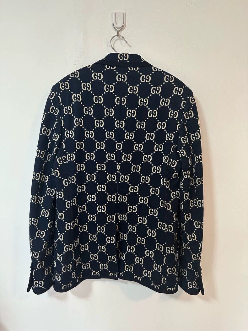 Gucci Gucci Blue GG full-print logo suit 2501-Nextarrow Size 46R - 2 Thumbnail