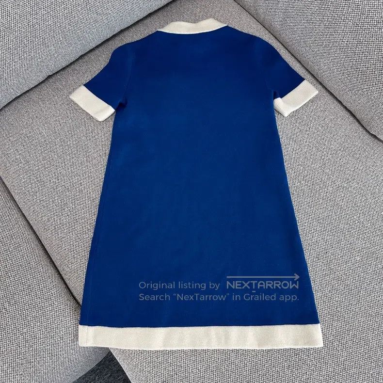 Gucci Gucci SizeXXXS Colour-blocked round-neck knitted short-slee Size XXS / US 00 / IT 34 - 2 Thumbnail