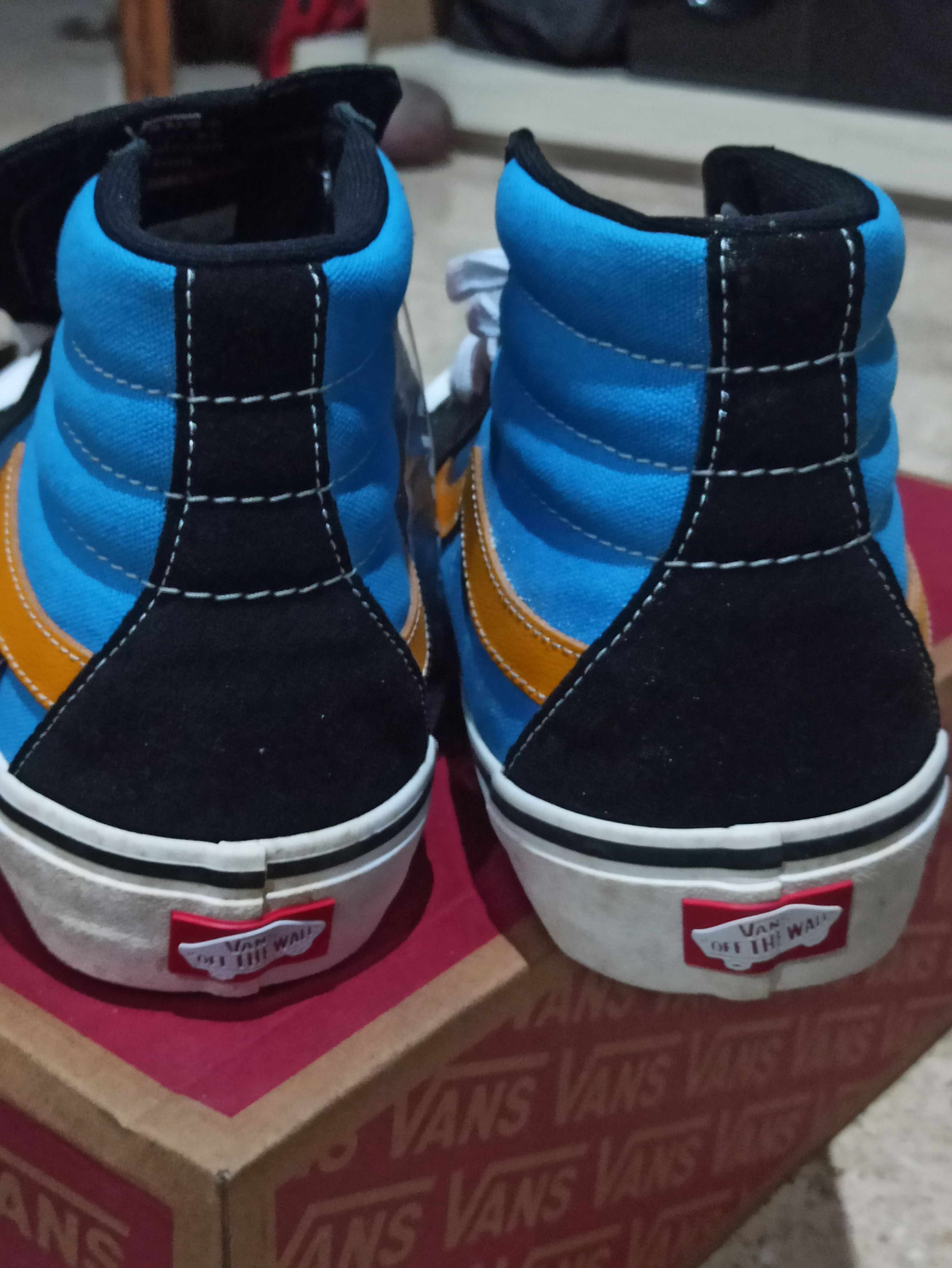 Vans Vans Sk8 Hi knee Slide Black Blue Size US 10 / EU 43 - 3 Thumbnail