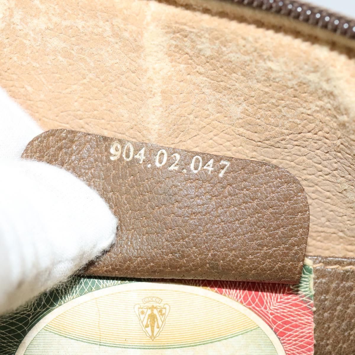 Gucci GUCCI GG Supreme Web Sherry Line Shoulder Bag Pvc Beige 904 Size ONE SIZE - 21 Thumbnail