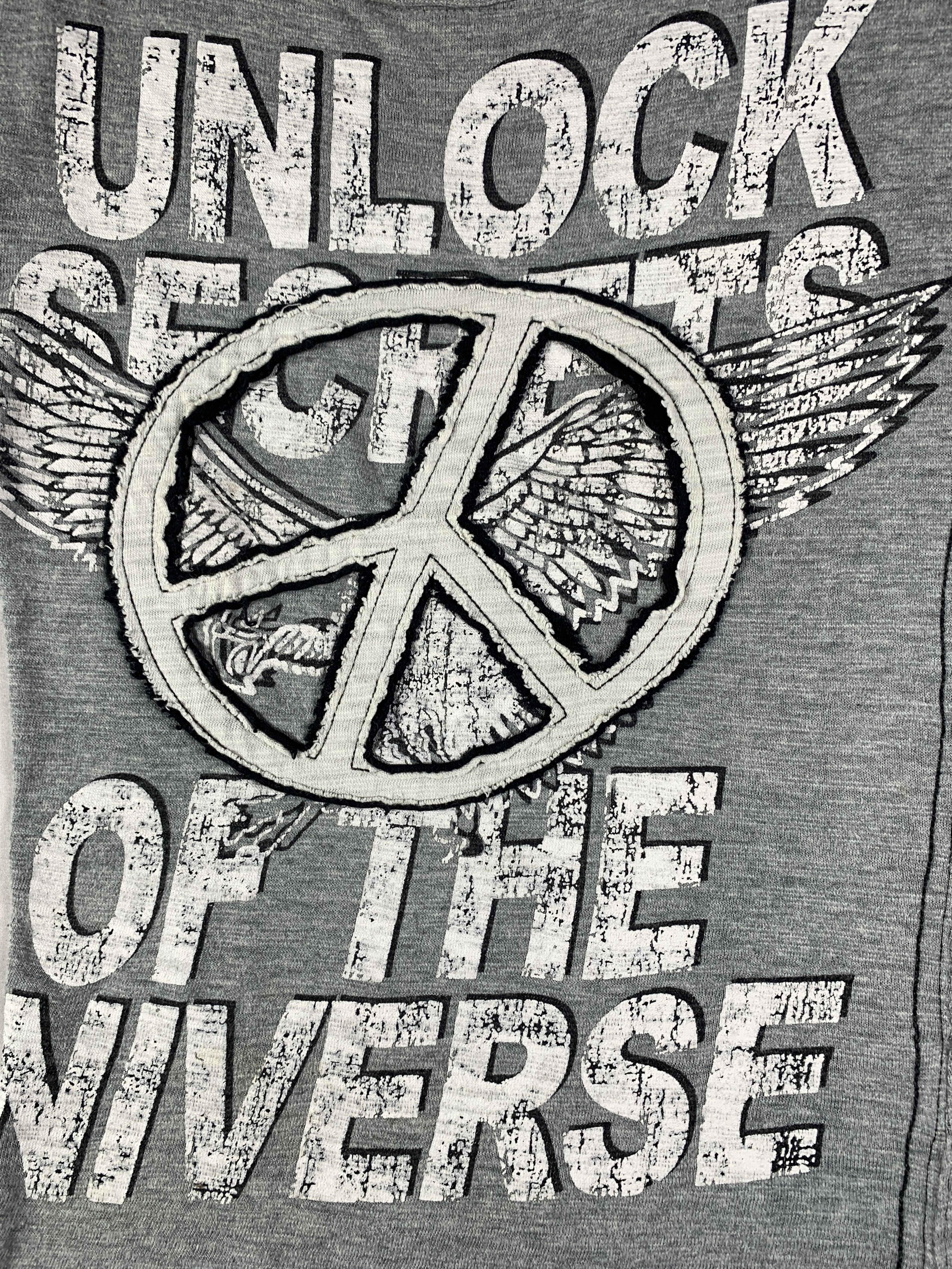 Japanese Brand 2000s Sweet Agnes Gray Peace Quotes Tee (S) Size S / US 4 / IT 40 - 5 Thumbnail