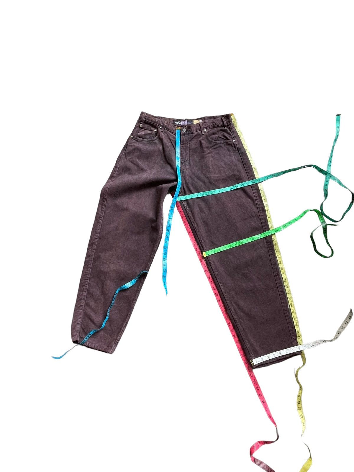 Levi's Vintage Rare 90’s Levis Silvertab Baggy Maroon Colour Size US 36 / EU 52 - 22 Thumbnail