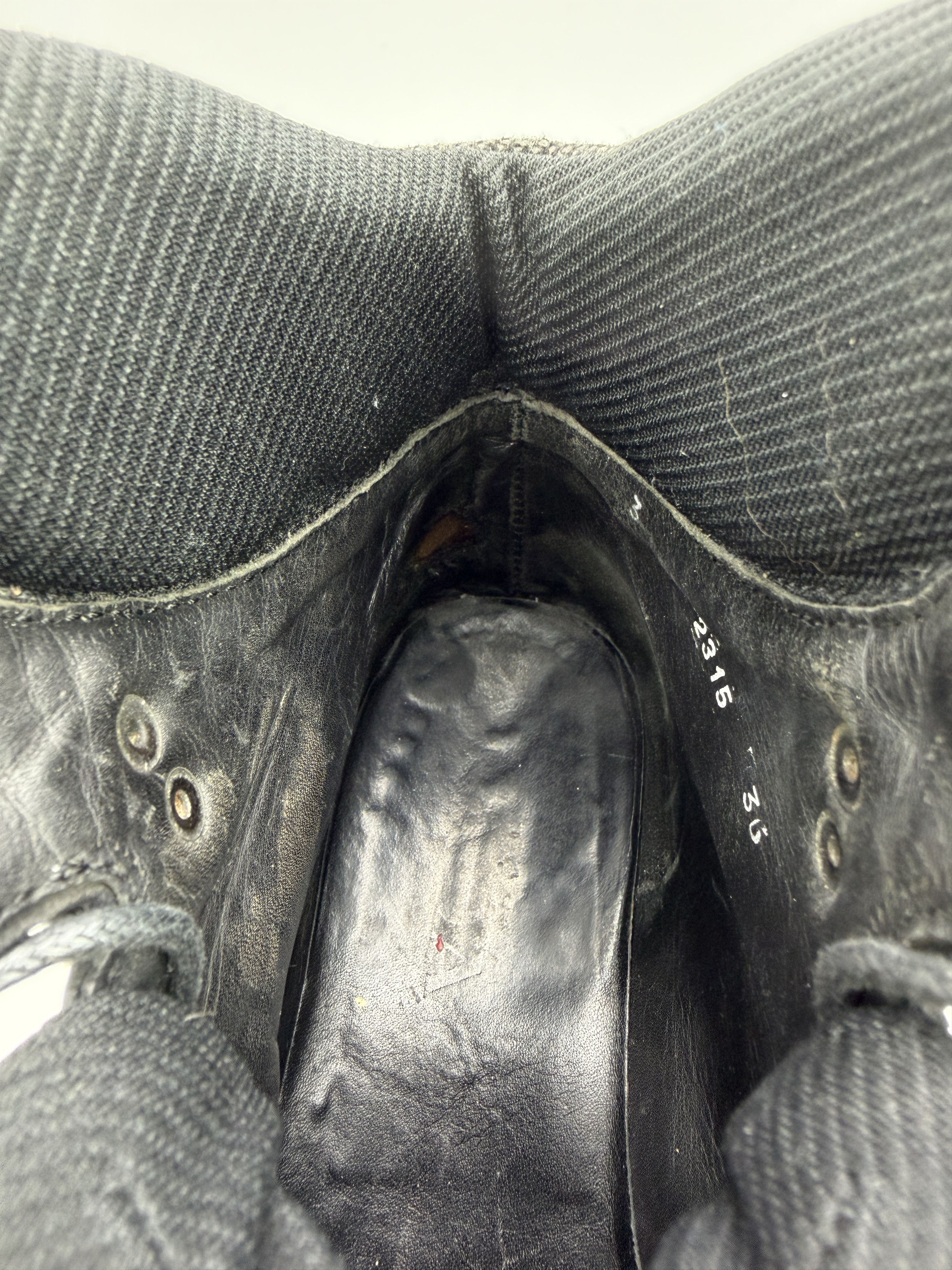 Prada Vintage Prada Vibram Heavy Leather Military Ankle Boots Size US 6 / IT 36 - 14 Thumbnail