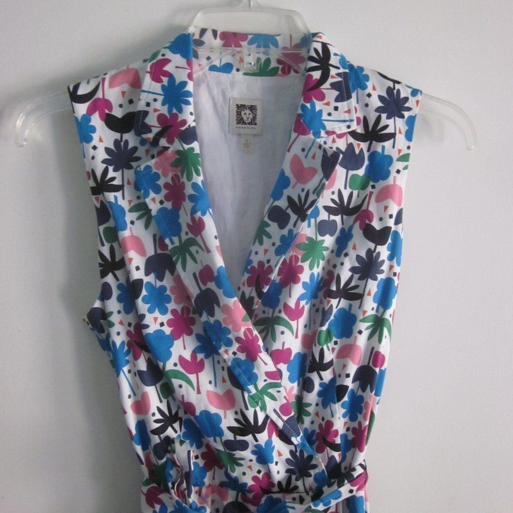 Anne Klein Anne Klein Floral Cotton Dress Size 4 Size S / US 4 / IT 40 - 7 Thumbnail