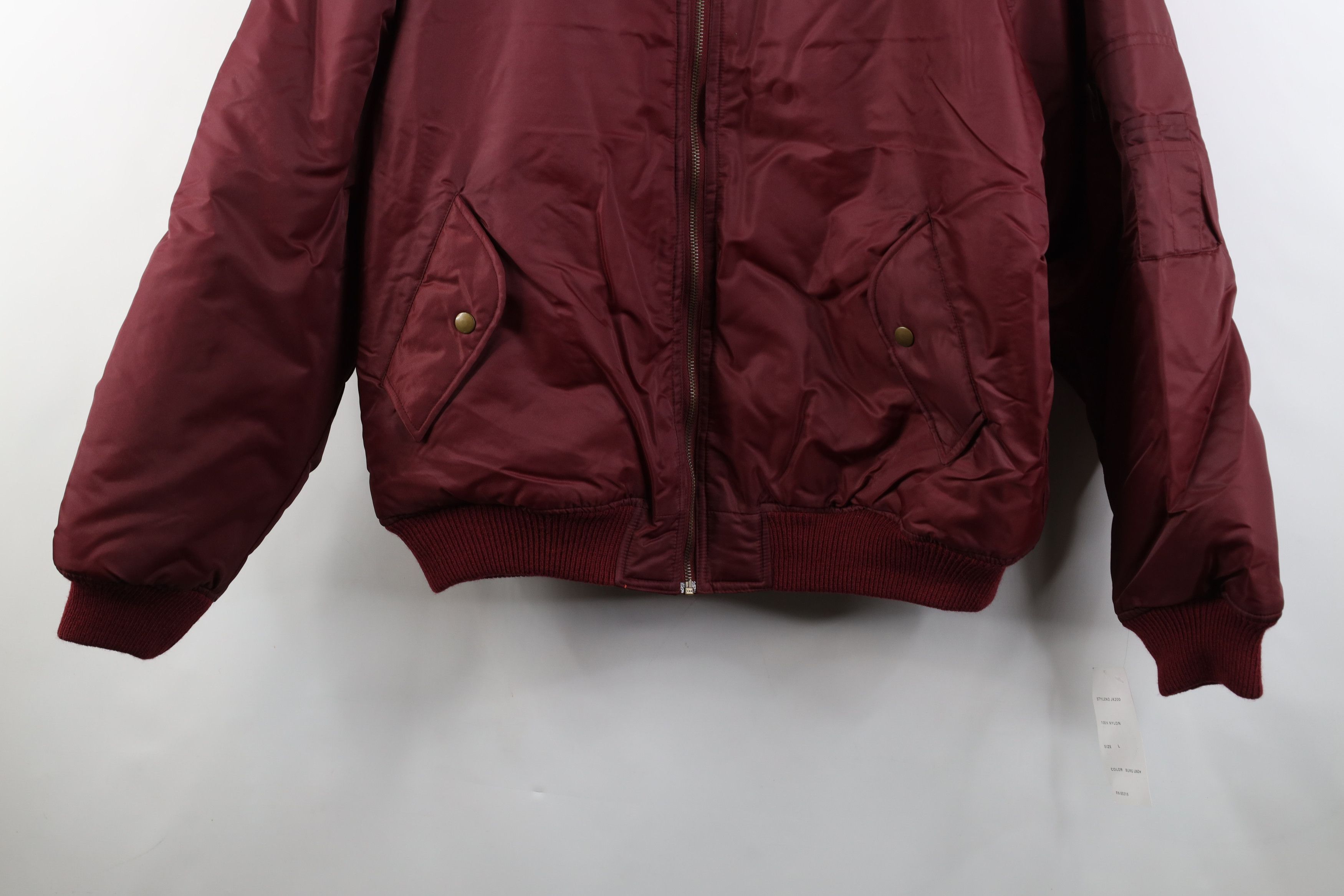 Vintage Deadstock Vintage 90s Streetwear Reversible Bomber Jacket Size US L / EU 52-54 / 3 - 3 Thumbnail